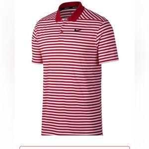 Nike mens shirt polo golf  XXL  striped New Christmas candy cane